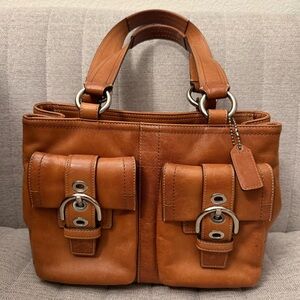 Coach leather handbag
